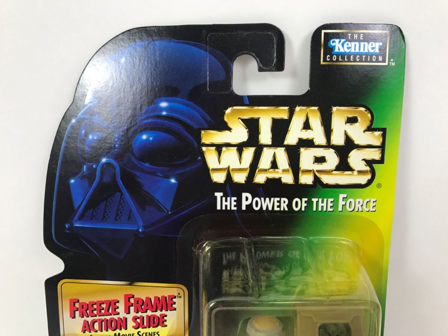 STAR WARS The Power Of The Force Endor Rebel Soldier With Survival Backpack And Blaster Rifle Freeze Frame Action Slide Collection 1 Kenner Hasbro 1997 69570/69716 New On Card [Photo 2]