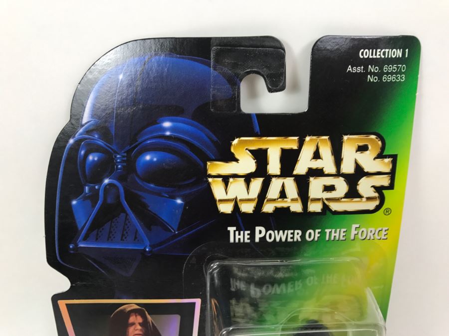 STAR WARS The Power Of The Force Emperor Palpatine With Walking Stick Collection 1 Kenner Hasbro 1996 69570/69633 New On Card [Photo 2]
