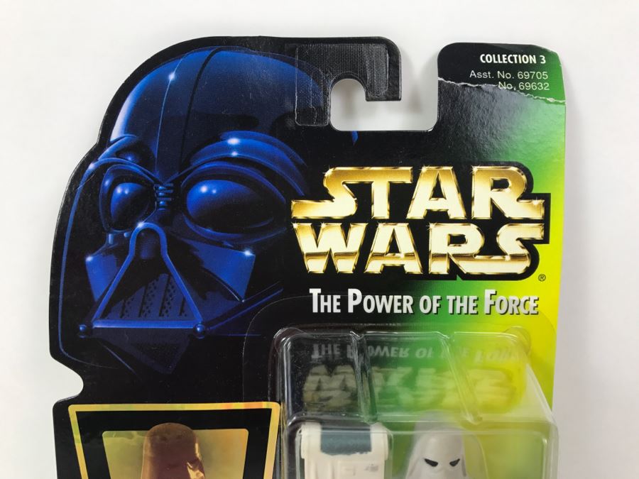 STAR WARS The Power Of The Force Snowtrooper With Imperial Issue Blaster Rifle Collection 3 Kenner Hasbro 1997 69705/69632 New On Card [Photo 2]