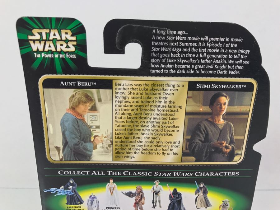 STAR WARS Episode 1 Aunt Beru With Service Droid Flashback Photo Hasbro 1998 69680/84049 New On Card [Photo 9]