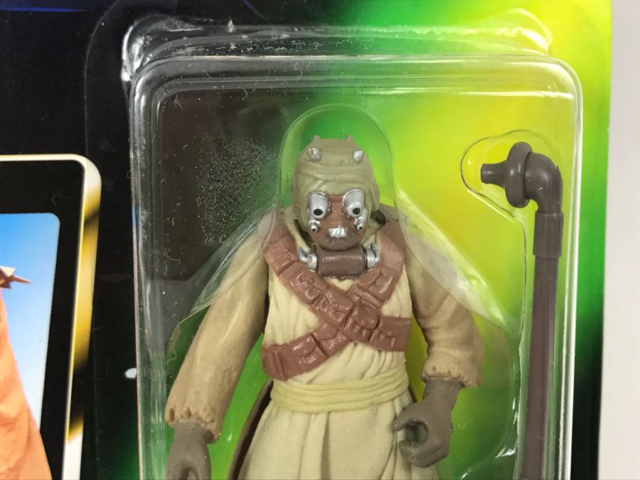 STAR WARS The Power Of The Force Tusken Raider With Gaderffii Stick Collection 2 Kenner Hasbro 1996 69605/69603 New On Card [Photo 5]