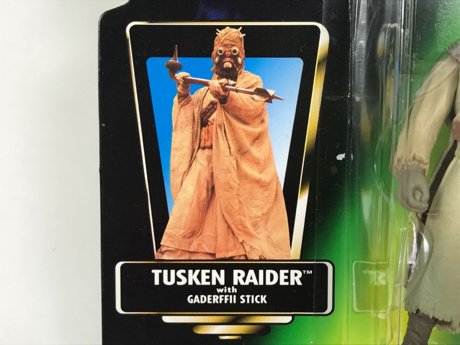 STAR WARS The Power Of The Force Tusken Raider With Gaderffii Stick Collection 2 Kenner Hasbro 1996 69605/69603 New On Card [Photo 7]