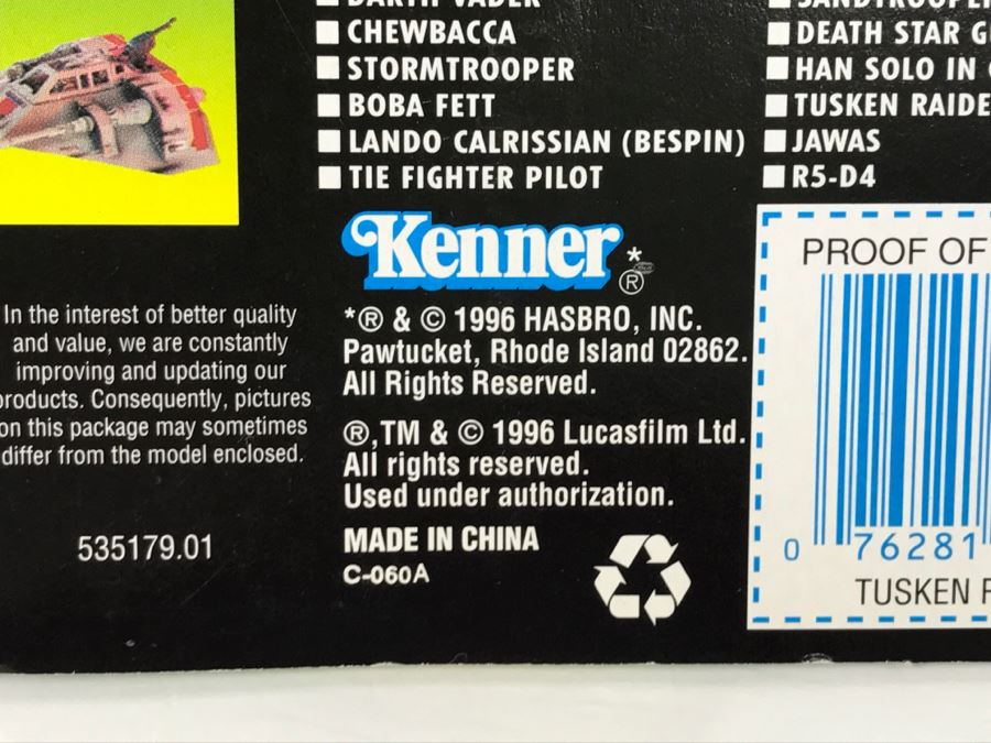 STAR WARS The Power Of The Force Tusken Raider With Gaderffii Stick Collection 2 Kenner Hasbro 1996 69605/69603 New On Card [Photo 11]