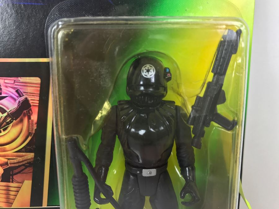 STAR WARS The Power Of The Force Death Star Gunner With Imperial Blaster And Assault Rifle Collection 1 Kenner Hasbro 1996 69570/69608 New On Card [Photo 5]