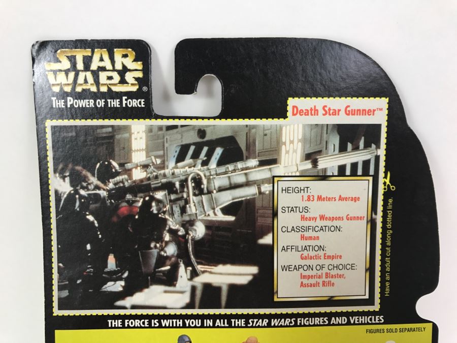 STAR WARS The Power Of The Force Death Star Gunner With Imperial Blaster And Assault Rifle Collection 1 Kenner Hasbro 1996 69570/69608 New On Card [Photo 9]