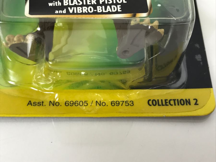 STAR WARS The Power Of The Force Lak Sivrak With Blaster Pistol And Vibro Blade Freeze Frame Action Slide Collection 2 Kenner Hasbro 1997 69605/69753 New On Card [Photo 8]