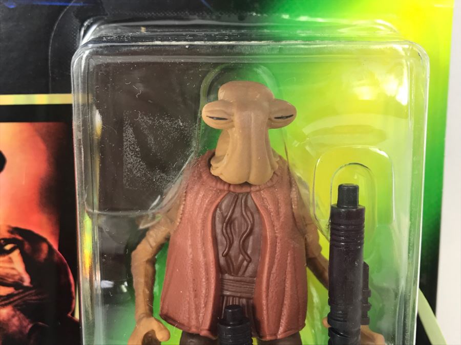 STAR WARS The Power Of The Force Momaw Nadon Hammerhead With Double-Barreled Blaster Rifle Collection 2 Kenner Hasbro 1996 69605/69629 New On Card [Photo 5]