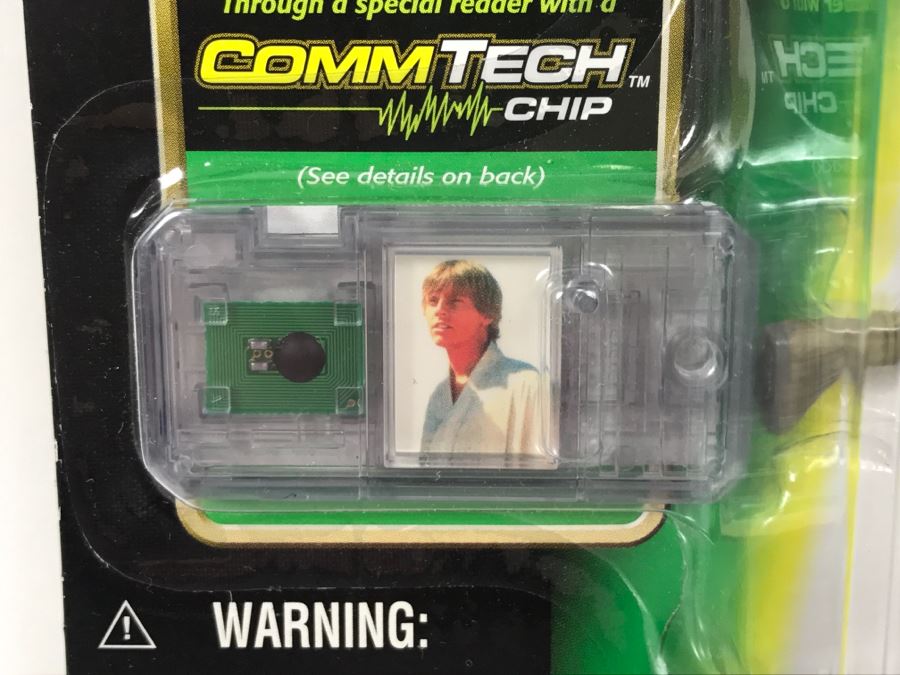 STAR WARS The Power Of The Force Luke Skywalker With T-16 Skyhopper Model CommTech Chip Hasbro 1999 84185/84211 New On Card [Photo 8]