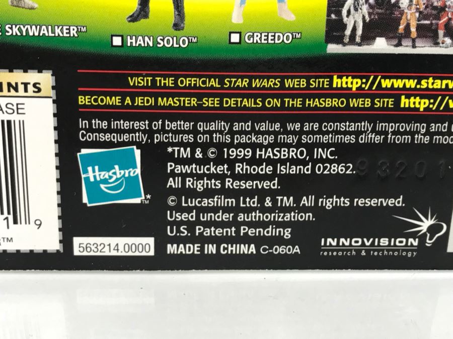 STAR WARS The Power Of The Force Luke Skywalker With T-16 Skyhopper Model CommTech Chip Hasbro 1999 84185/84211 New On Card [Photo 12]