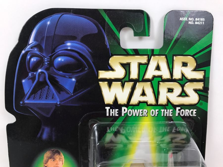 STAR WARS The Power Of The Force Luke Skywalker With T-16 Skyhopper Model CommTech Chip Hasbro 1999 84185/84211 New On Card [Photo 2]