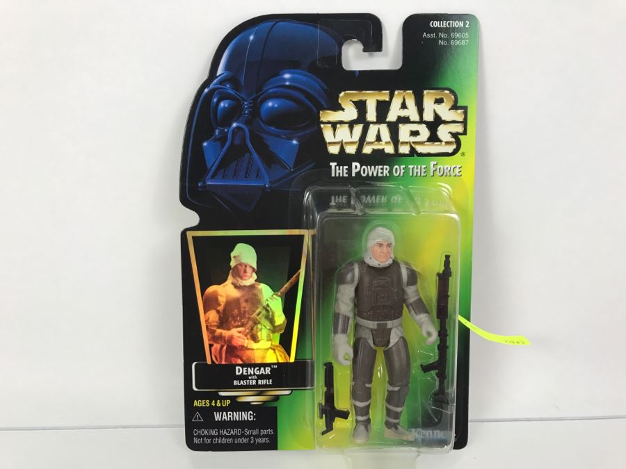 STAR WARS The Power Of The Force Dengar With Blaster Rifle Collection 2 Kenner Hasbro 1997 69605/69687 New On Card [Photo 1]