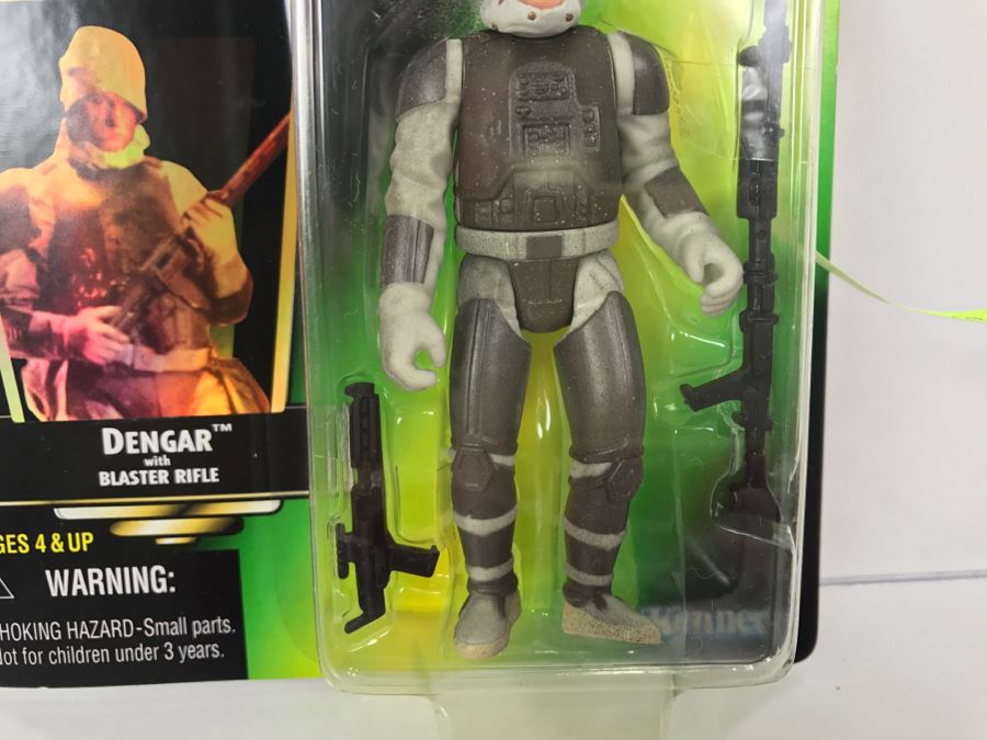 STAR WARS The Power Of The Force Dengar With Blaster Rifle Collection 2 Kenner Hasbro 1997 69605/69687 New On Card [Photo 6]