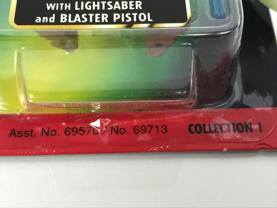 STAR WARS The Power Of The Force Bespin Luke Skywalker With Lightsaber And Blaster Pistol Freeze Frame Action Slide Collection 1 Kenner Hasbro 1997 69570/69713 New On Card [Photo 8]