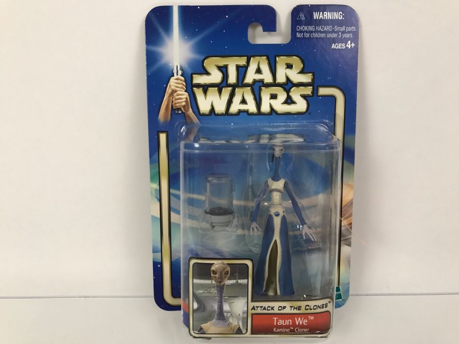 STAR WARS Attack of the Clones Taun We Kamino Cloner #25 Collection 2 Hasbro 2002 New On Card [Photo 1]