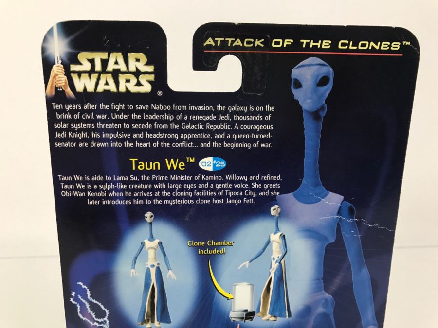 STAR WARS Attack of the Clones Taun We Kamino Cloner #25 Collection 2 Hasbro 2002 New On Card [Photo 9]
