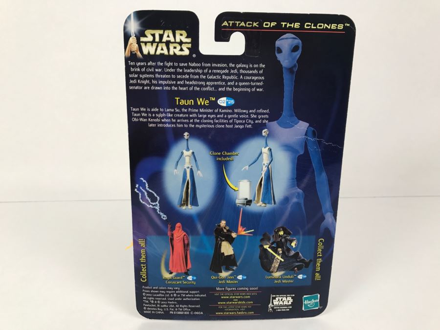 STAR WARS Attack of the Clones Taun We Kamino Cloner #25 Collection 2 Hasbro 2002 New On Card [Photo 8]