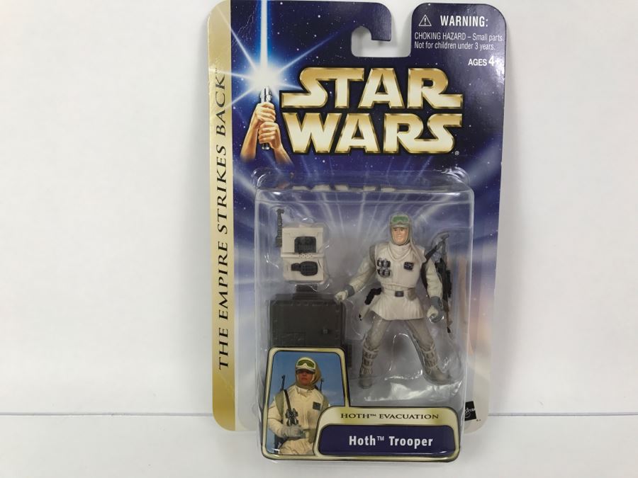 STAR WARS The Empire Strikes Back Hoth Evacuation Hoth Trooper #01 Hasbro 2003 84725/84715 New On Card [Photo 1]