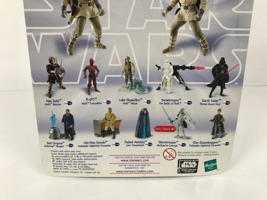 STAR WARS The Empire Strikes Back Hoth Evacuation Hoth Trooper #01 Hasbro 2003 84725/84715 New On Card [Photo 10]