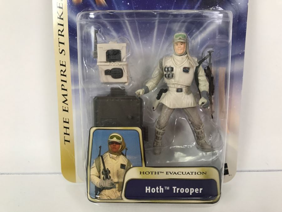 STAR WARS The Empire Strikes Back Hoth Evacuation Hoth Trooper #01 Hasbro 2003 84725/84715 New On Card [Photo 3]