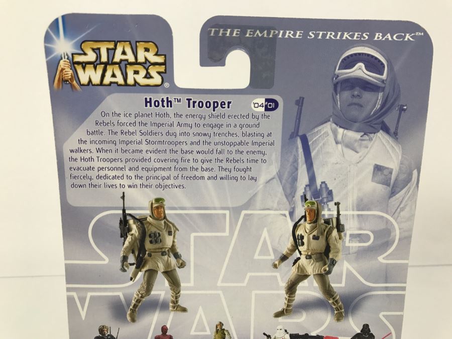 STAR WARS The Empire Strikes Back Hoth Evacuation Hoth Trooper #01 Hasbro 2003 84725/84715 New On Card [Photo 9]
