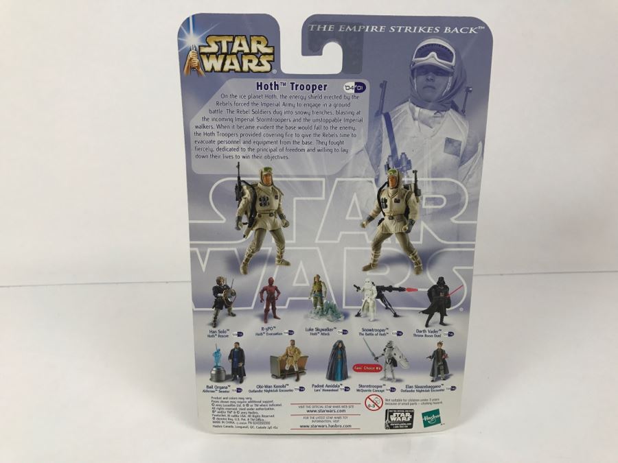 STAR WARS The Empire Strikes Back Hoth Evacuation Hoth Trooper #01 Hasbro 2003 84725/84715 New On Card [Photo 8]
