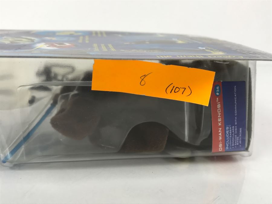 STAR WARS Attack of the Clones Obi-Wan Kenobi Jedi Starfighter Pilot #36 Collection 1 Hasbro 2002 84860/84851 New On Card [Photo 14]