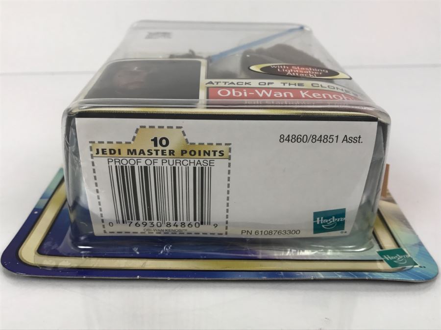 STAR WARS Attack of the Clones Obi-Wan Kenobi Jedi Starfighter Pilot #36 Collection 1 Hasbro 2002 84860/84851 New On Card [Photo 12]