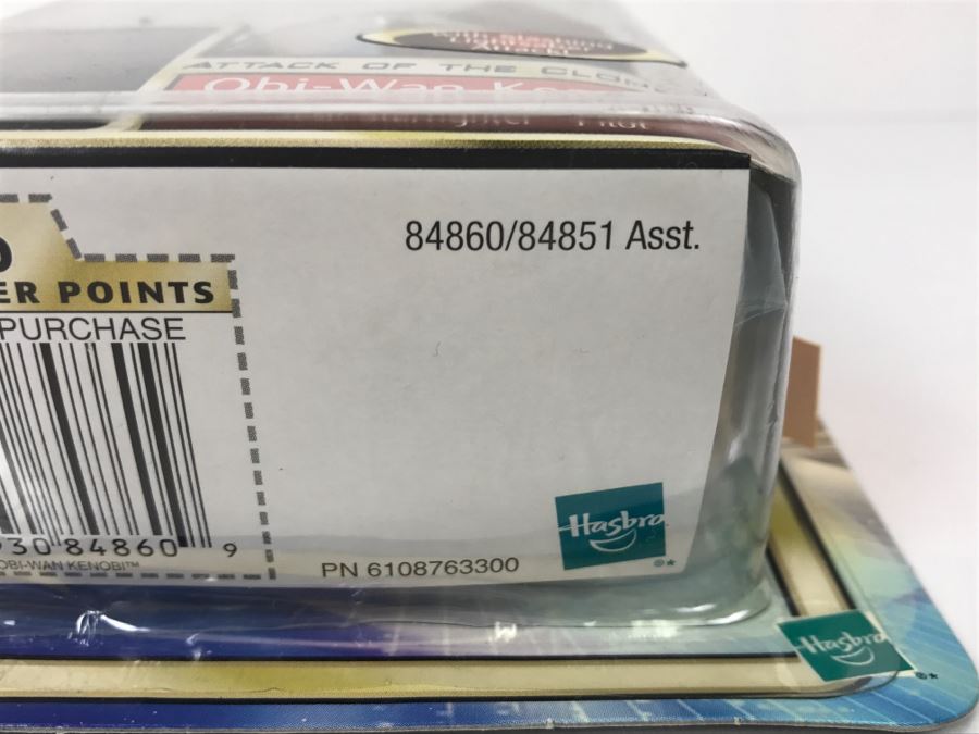 STAR WARS Attack of the Clones Obi-Wan Kenobi Jedi Starfighter Pilot #36 Collection 1 Hasbro 2002 84860/84851 New On Card [Photo 13]