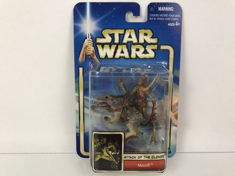 STAR WARS Attack of the Clones Massiff #34 Collection 2 Hasbro 2002 84803/84861 New On Card [Photo 1]