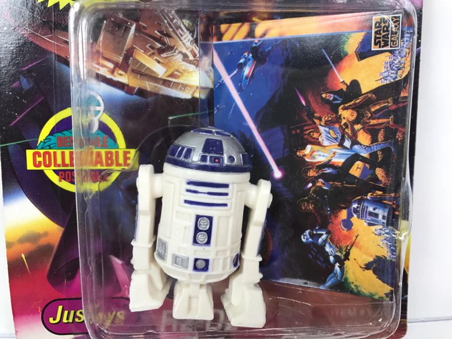 STAR WARS Bend-Ems With Limited Edition Trading Card R2-D2 Topps Just Toys 1994 12363  New On Card [Photo 4]