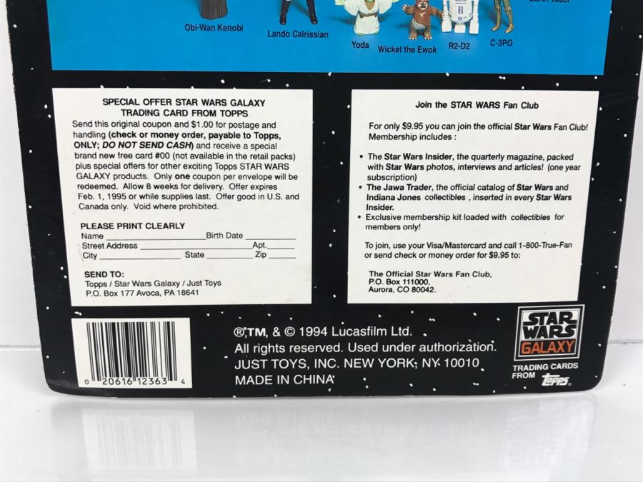 STAR WARS Bend-Ems With Limited Edition Trading Card R2-D2 Topps Just Toys 1994 12363  New On Card [Photo 9]