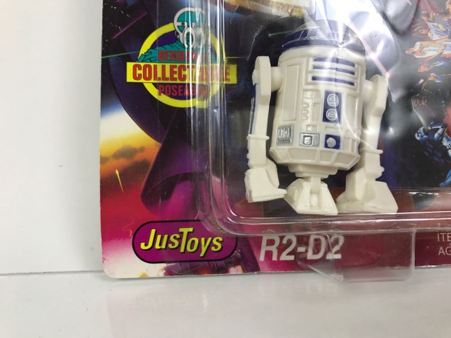 STAR WARS Bend-Ems With Limited Edition Trading Card R2-D2 Topps Just Toys 1994 12363  New On Card [Photo 5]