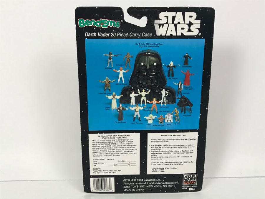 STAR WARS Bend-Ems With Limited Edition Trading Card R2-D2 Topps Just Toys 1994 12363  New On Card [Photo 7]