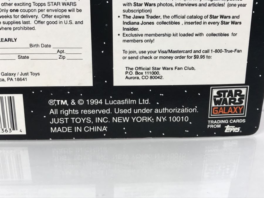 STAR WARS Bend-Ems With Limited Edition Trading Card R2-D2 Topps Just Toys 1994 12363  New On Card [Photo 10]