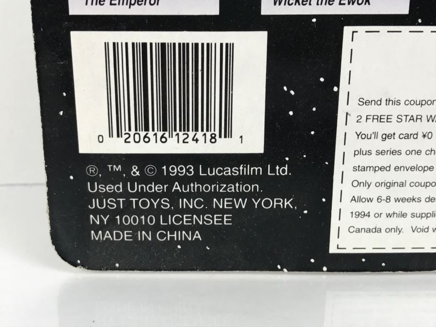 STAR WARS Bend-Ems With Limited Edition Trading Card Princess Leia Topps Just Toys 1993 12418 New On Card [Photo 11]