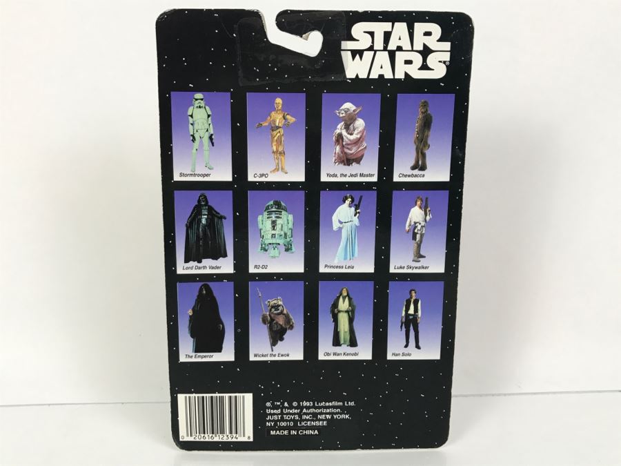 STAR WARS Bend-Ems Han Solo Topps Just Toys 1993 12394 New On Card [Photo 7]