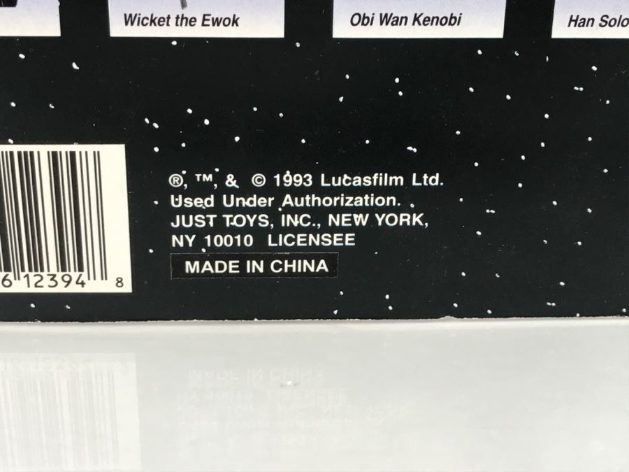 STAR WARS Bend-Ems Han Solo Topps Just Toys 1993 12394 New On Card [Photo 10]