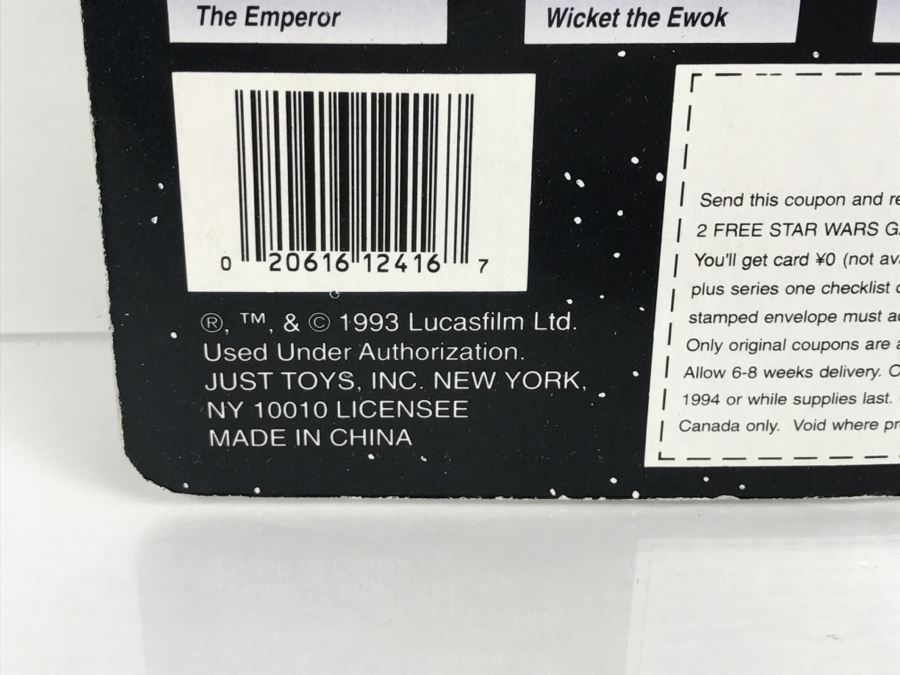 STAR WARS Bend-Ems With Limited Edition Trading Card Chewbacca Topps Just Toys 1993 12416 New On Card [Photo 10]