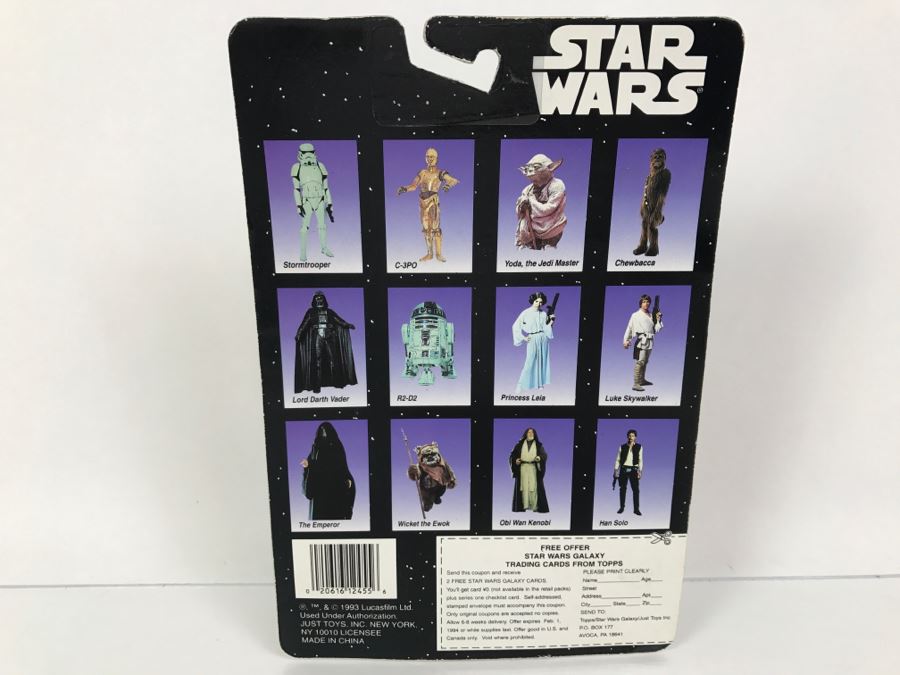 STAR WARS Bend-Ems With Limited Edition Trading Card The Emperor Topps Just Toys 1993 12455 New On Card [Photo 7]