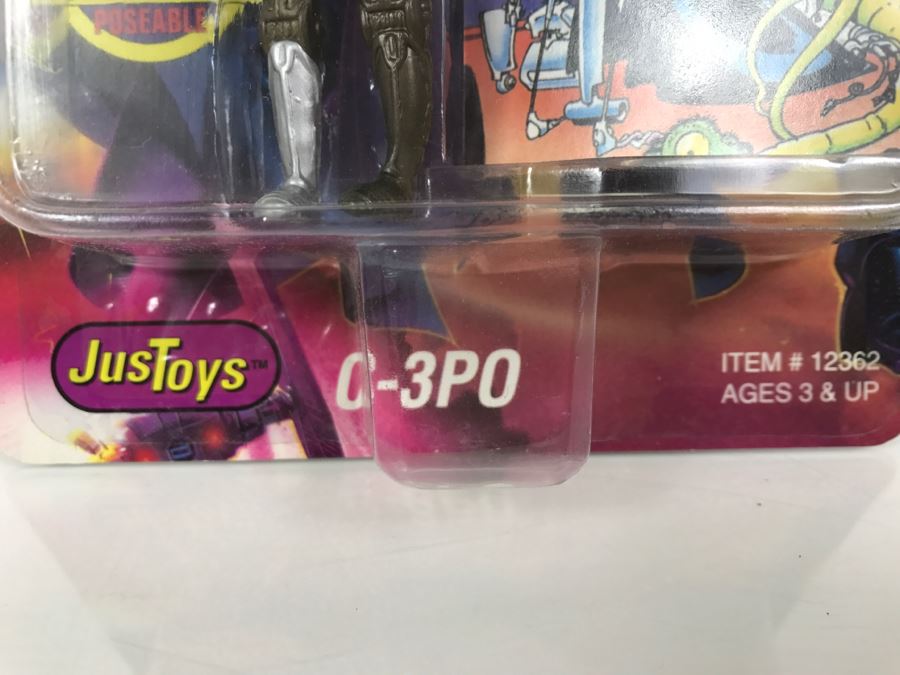 STAR WARS Bend-Ems With Limited Edition Trading Card C-3PO Topps Just Toys 1993 12362 New On Card [Photo 5]