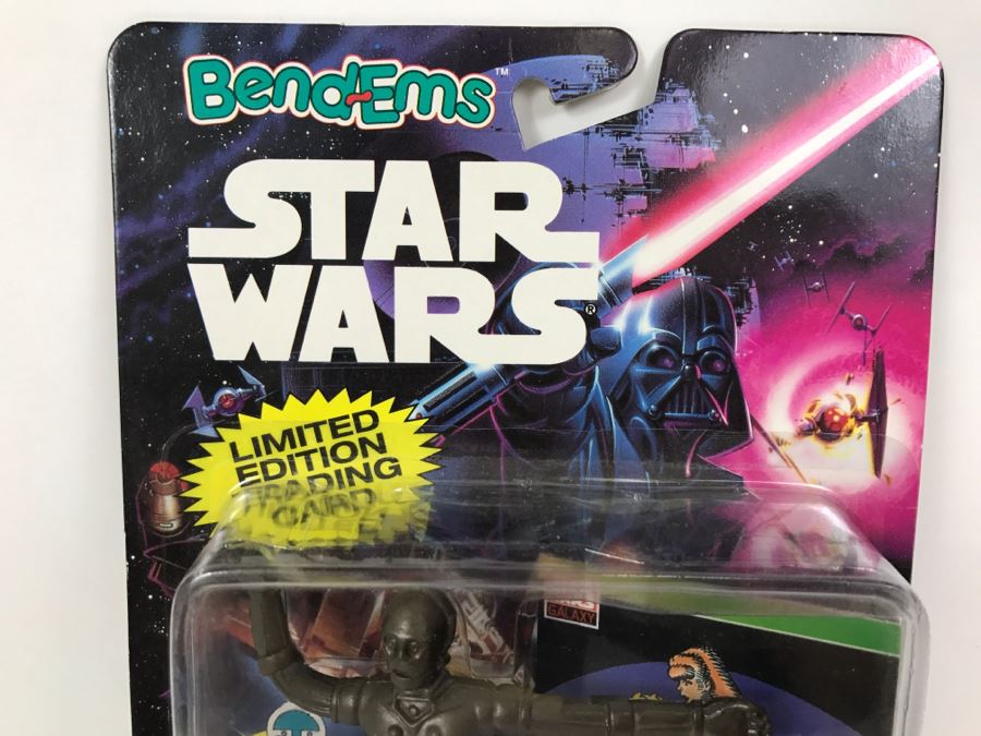STAR WARS Bend-Ems With Limited Edition Trading Card C-3PO Topps Just Toys 1993 12362 New On Card [Photo 3]