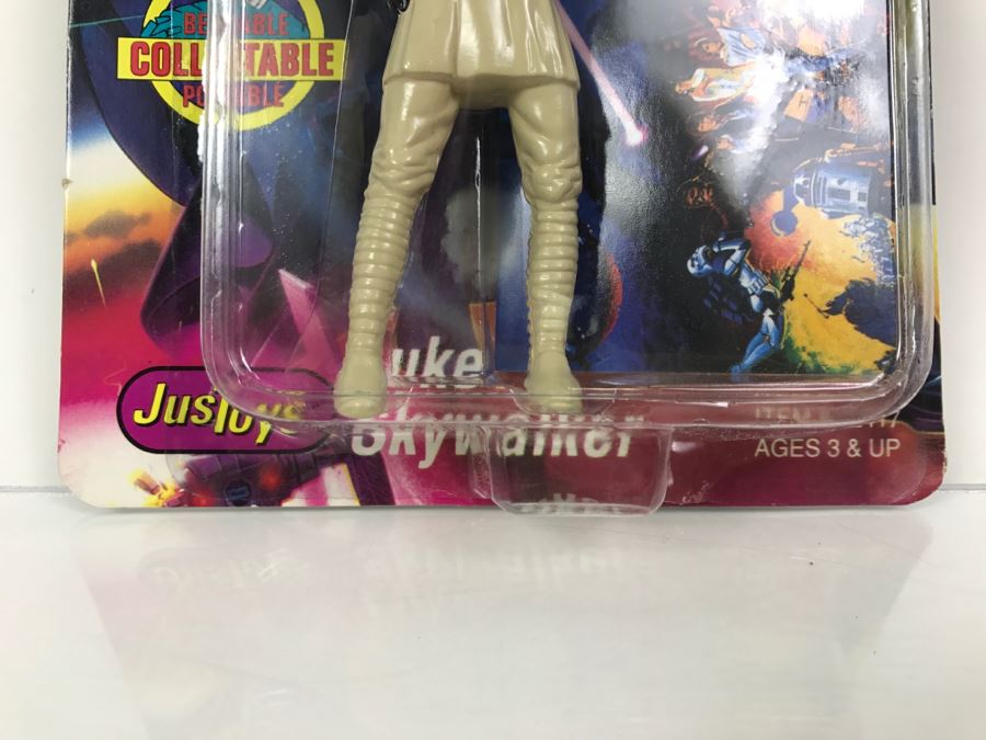 STAR WARS Bend-Ems With Limited Edition Trading Card Luke Skywalker Topps Just Toys 1993 12417 New On Card [Photo 5]