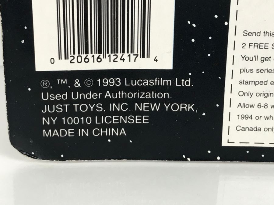 STAR WARS Bend-Ems With Limited Edition Trading Card Luke Skywalker Topps Just Toys 1993 12417 New On Card [Photo 10]