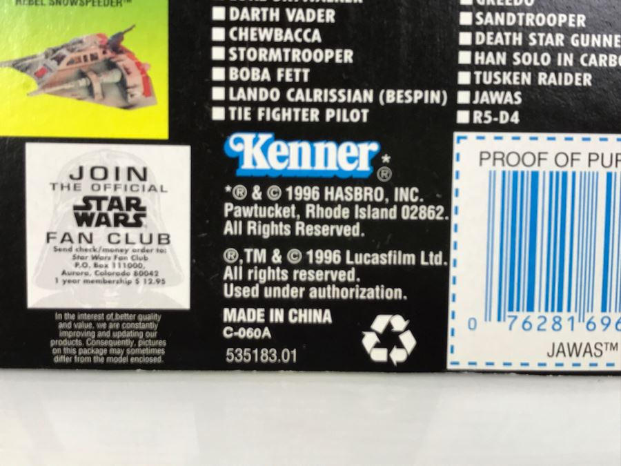 STAR WARS The Power Of The Force Jawas With Glowing Eyes And Blaster Pistols Collection 2 Kenner Hasbro 1996 69605/69607 New On Card [Photo 11]