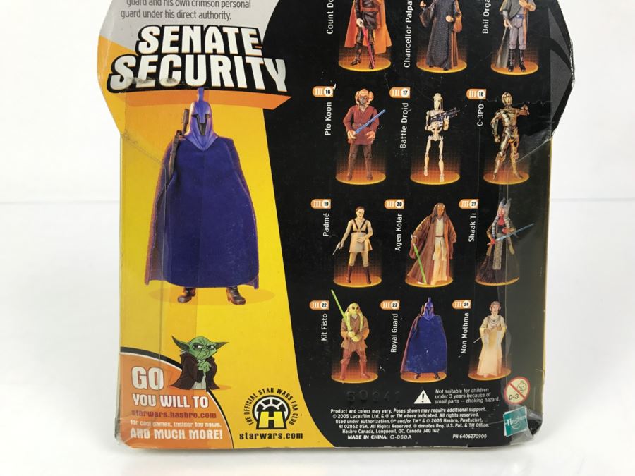 STAR WARS Revenge Of The Sith Senate Security Royal Guard Black 23 Collection 2 Hasbro 2005 85295/85174  New On Card [Photo 13]