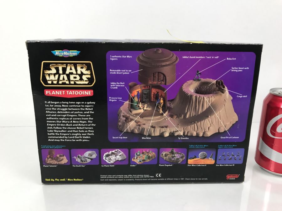 STAR WARS Planet Tatooine Micro Machines Jabba The Hutt’s Planetary Prison Palace Galoob Toys 1996 65858 New On Card [Photo 8]