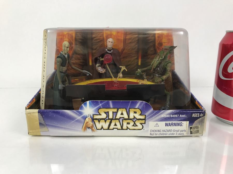 STAR WARS Attack Of The Clones Geonosian War Chamber Poggle The Lesser Count Dooku San Hill Hasbro 2003 84980/84997 New In Box [Photo 1]