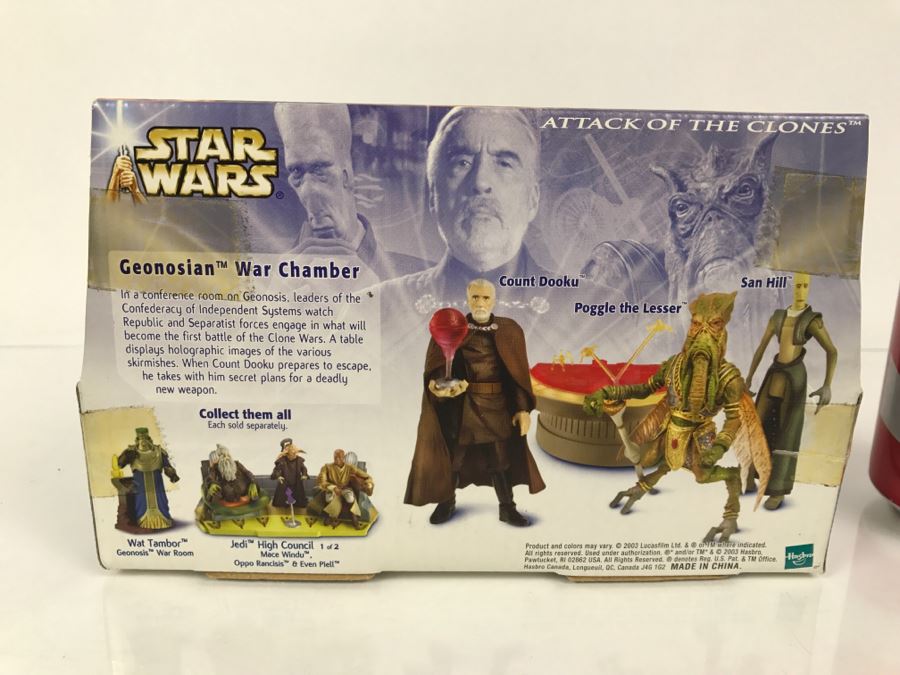 STAR WARS Attack Of The Clones Geonosian War Chamber Poggle The Lesser Count Dooku San Hill Hasbro 2003 84980/84997 New In Box [Photo 9]