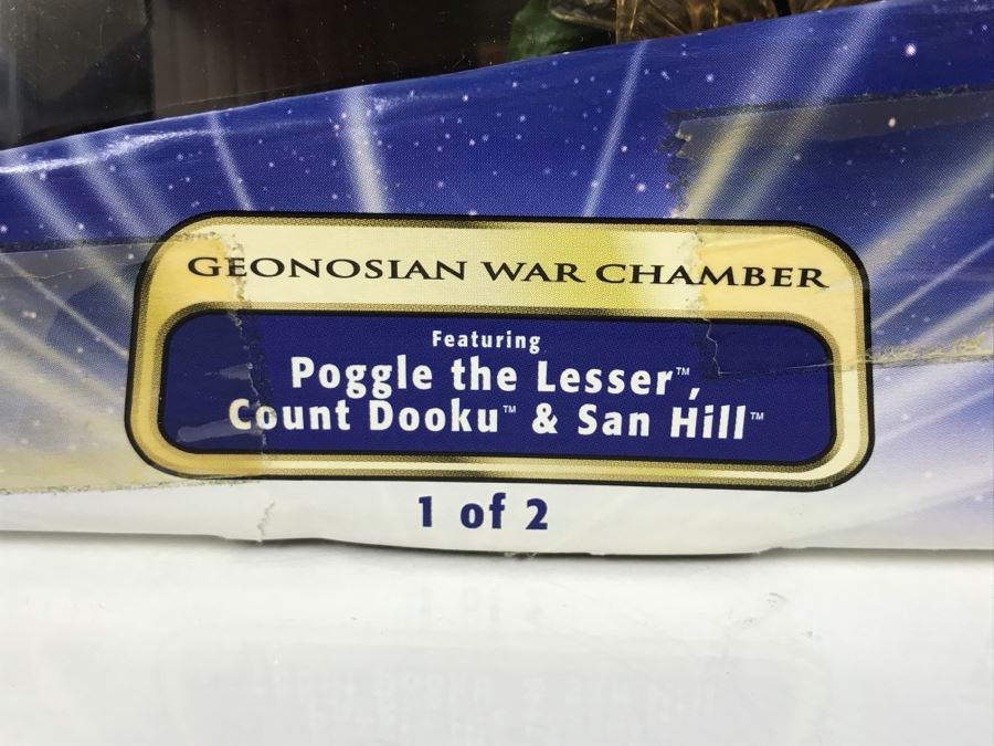 STAR WARS Attack Of The Clones Geonosian War Chamber Poggle The Lesser Count Dooku San Hill Hasbro 2003 84980/84997 New In Box [Photo 13]