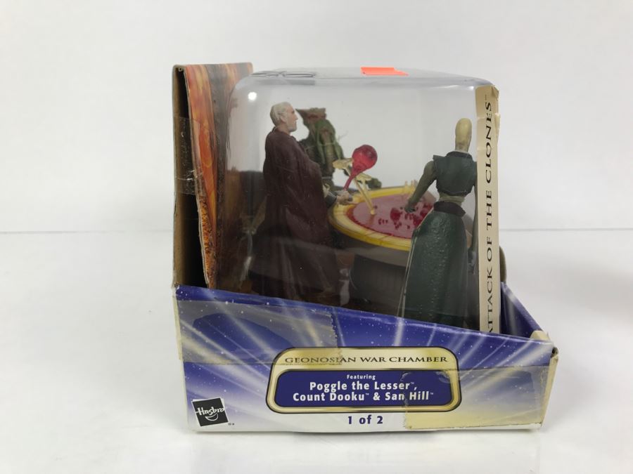STAR WARS Attack Of The Clones Geonosian War Chamber Poggle The Lesser Count Dooku San Hill Hasbro 2003 84980/84997 New In Box [Photo 8]